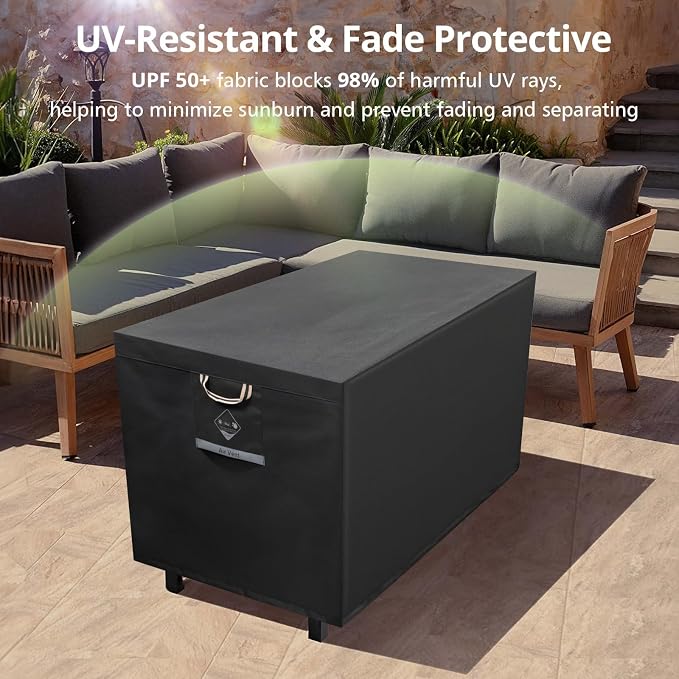 QH.HOME Fire Pit Cover Rectangle 64 x 30 inch, Outdoor Waterproof and - Image 5