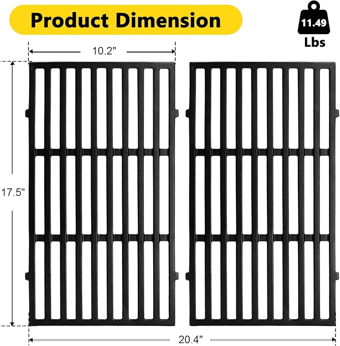 7637 17.5 Inch Grill Grates Replacement - Image 3