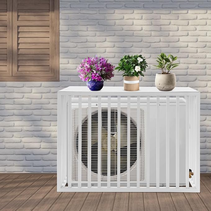 White Air Conditioner Fence - Image 3