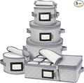 BALEINE China Storage Containers, Sturdy Quilted Wine Glass Storage, Plate by BALEINE