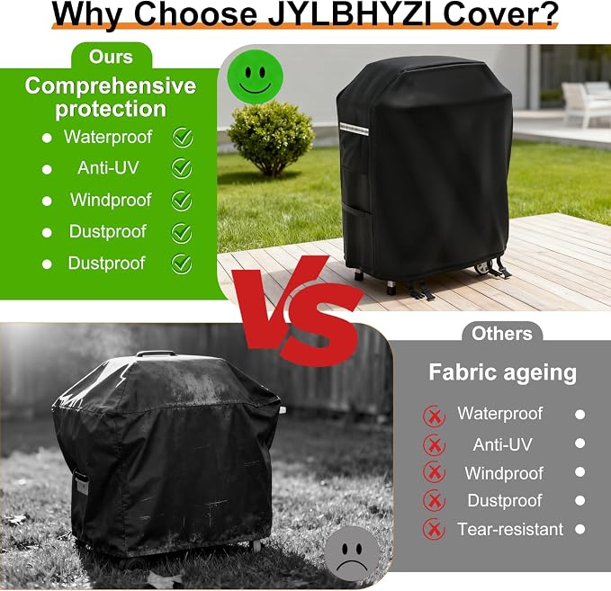Grill Cover for CharBroil Bistro Pro Electric Grill Griddle, Heavy-Duty 600D - Image 7