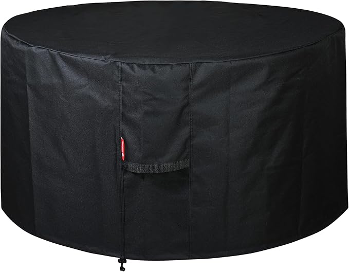 SheeChung Round Gas Fire Pit/Table Cover-Fit 36-40 inch Outdoor Firepit/Bowl by SheeChung