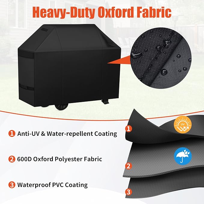 iCOVER Grill Cover 55 inch, BBQ Grill Cover - Image 3