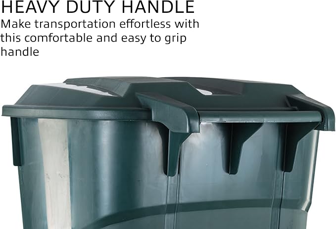 ECOSolution 32 Gallon Wheeled Outdoor Garbage Can - Image 4