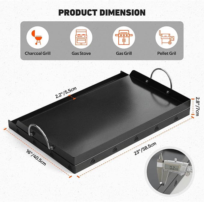 Onlyfire Universal BBQ Griddle - Image 2