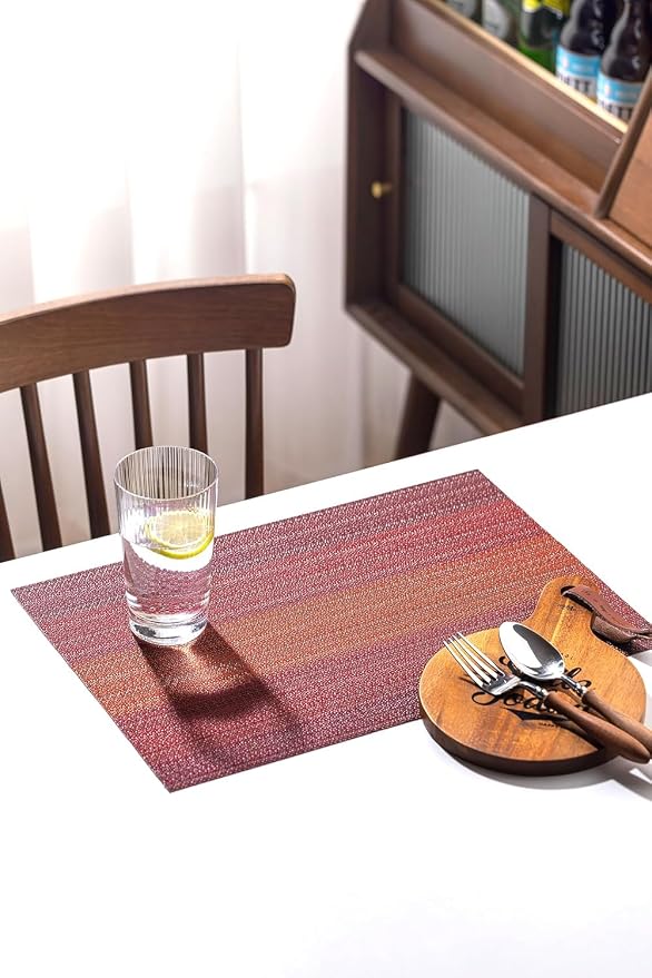 LEXMORE PlaceMats Set of 12 Vinyl/Plastic Woven Place Mats - Image 6