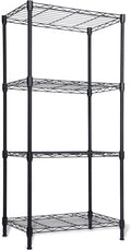 Whitmor 4 Tier Storage Shelves, Heavy Duty Metal Shelving, 400 lbs Capacity per by Whitmor