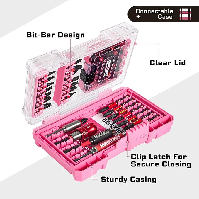 56Pieces Impact Screwdriver Bits Set, Magnetic S2 Steel - Image 3