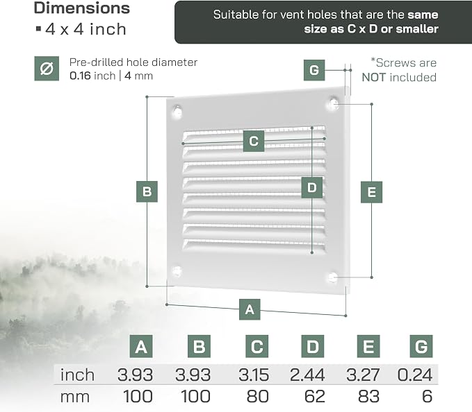 Vent Systems 4'' x 4'' Inch - Image 2