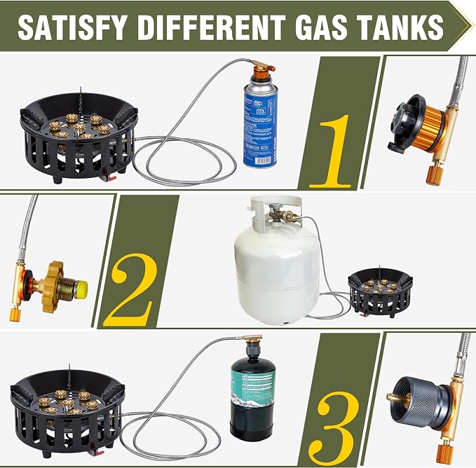 Bestfire Propane Burner, 000 BTU Single Burner Gas Stove - Image 5