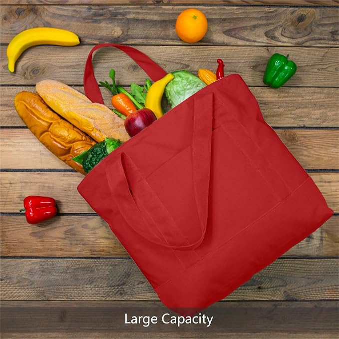 TOPDesign 1-Pack Canvas Tote Bags - Image 4