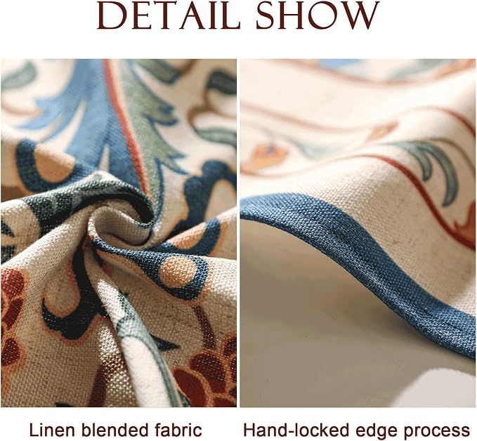 patdrea Designer Vintage Linen Long Tablecloth - Image 5