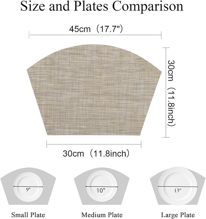 SHACOS Wedge Placemats Set of 4 - Image 3