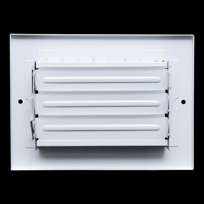 Fits 6x4 Duct Opening Steel Adjustable Air Supply Grille by Handua | Register - Image 5