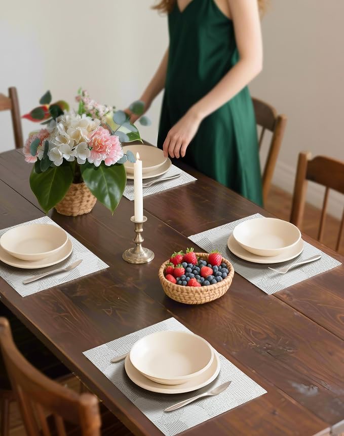 Leetaltree White Placemats Set of 6 - Image 3