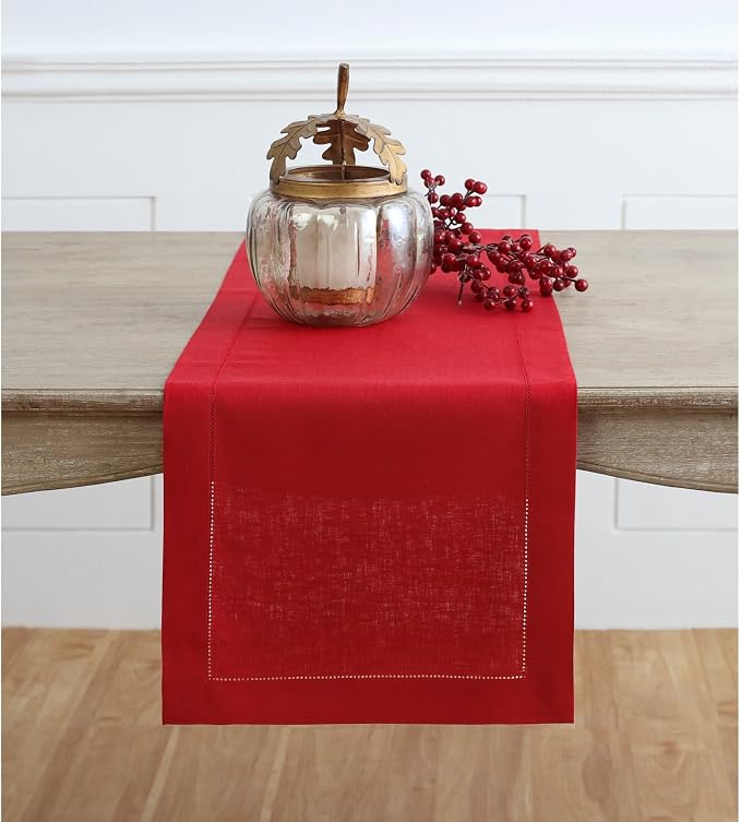 Solino Home Linen Red Table Runner 60 Inches by SolinoHome