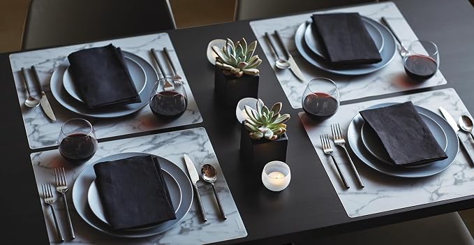 modern-twist 14 x 16 Silicone Placemat, PVC-Free Table Mat, Dishwasher Safe - Image 3