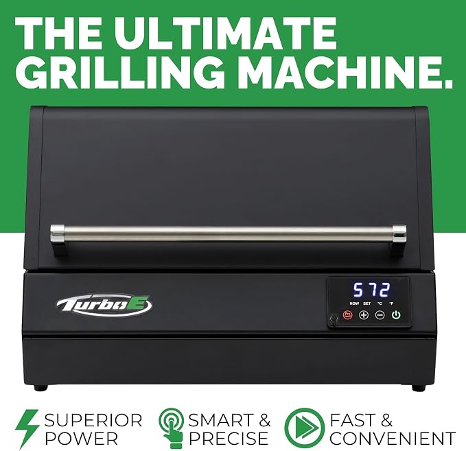 Turbo E XL Electric Grill, 1700W Infrared, Warming Rack and Probe, Apartment - Image 7