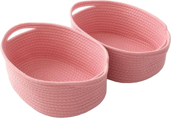 Woven Basket, Small Rope Storage Bin by JMvicyroam