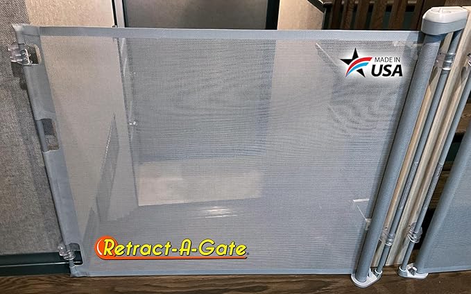 Retract-A-Gate 52" Gray: The Original and only Made in USA Retractable Baby - Image 4