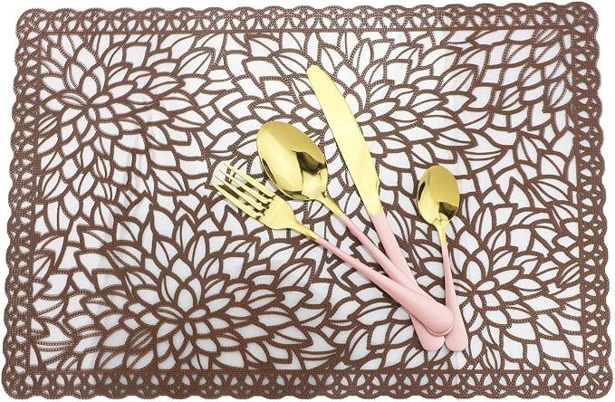 Gugrida Plastic Brown Placemats - Image 4