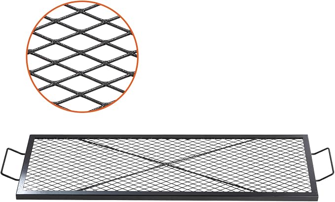 VEVOR X-Marks Fire Pit Grill Grate, Rectangle Cooking Grate, Heavy Duty Steel - Image 8