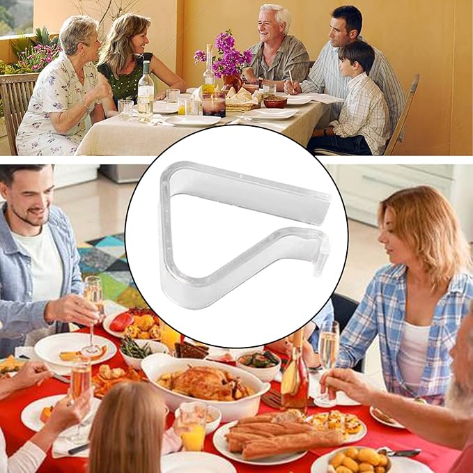 48 Pieces Transparent Clear Tablecloth Clips, Plastic Table Cloth - Image 7