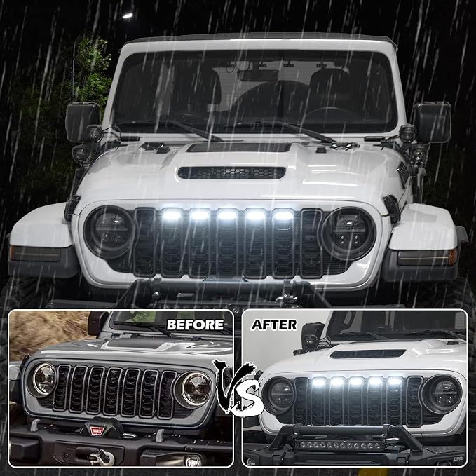 MAIKER White LED Grille Lights Compatible - Image 5