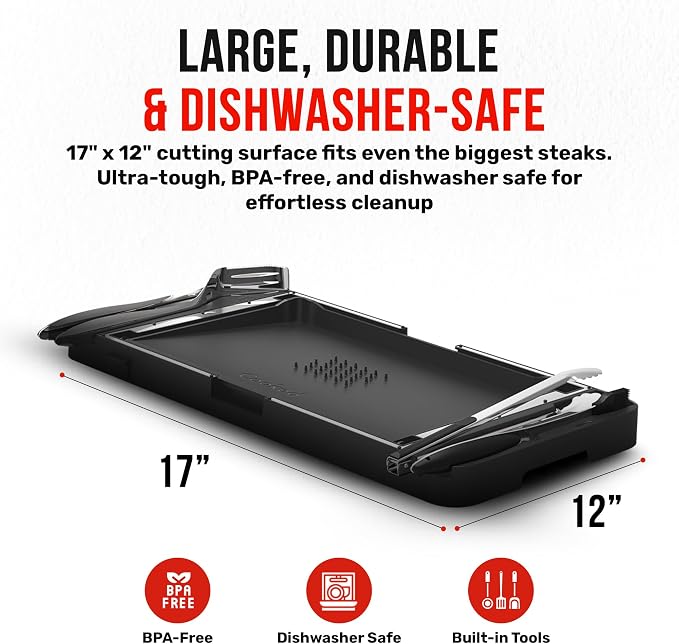 Grillbot FlipTray Dual-Sided Grilling Prep and Serving Tray - Image 5