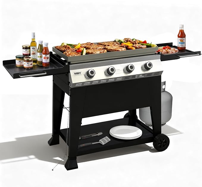 32 Inch Outdoor Flat Top Gas Propane Griddle by MASIONBACKYARDS