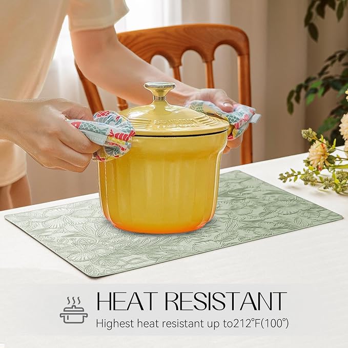 Romanstile Vinyl Placemats Set of 4-12 X 18 Inch - Image 3
