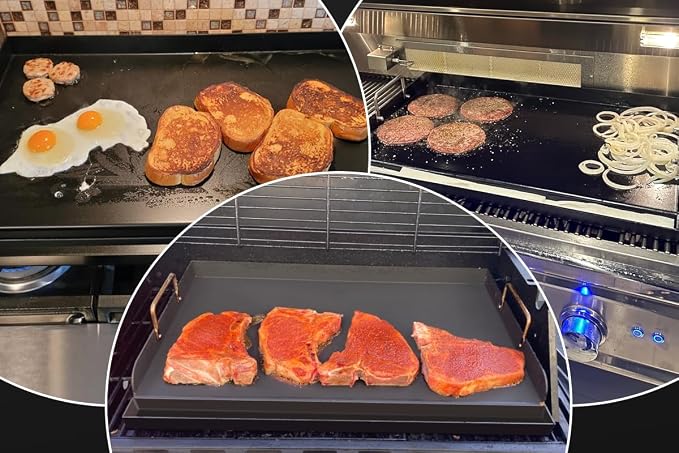 Utheer 17" x13" Nonstick Cast Iron Griddle - Image 9