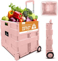 Inspired Living Ultra-Slim Rolling Collapsible Storage Pack-N-Roll Utility-carts by Inspired+Living