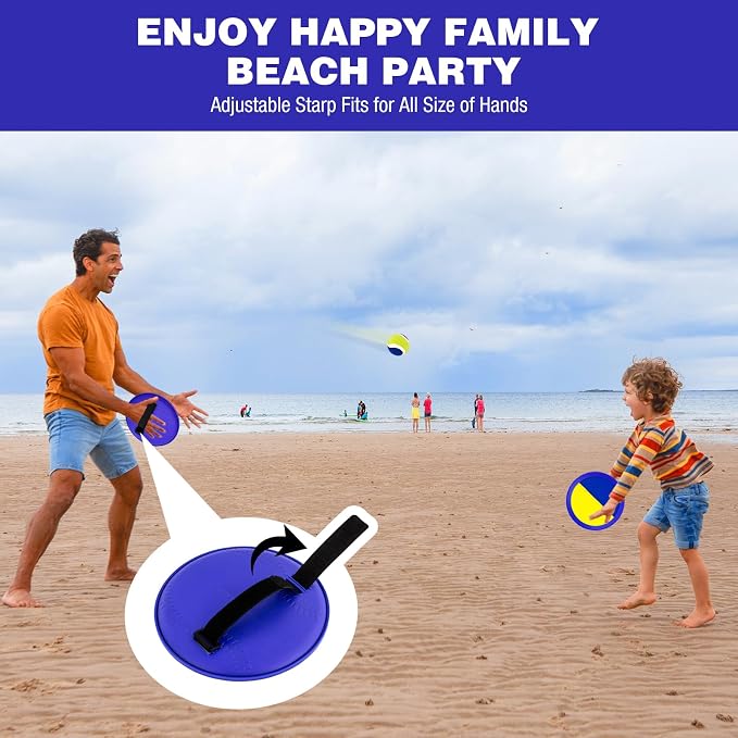 Ayeboovi Toss and Catch Ball Set Beach Pool Outdoor Toys Games - Image 4