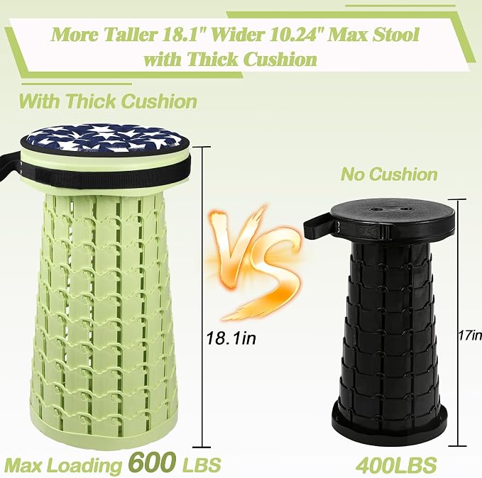 ALEVMOOM Upgraded Collapsible Stool - Image 4