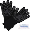 BBQ Gloves, 1472°F Heat Resistant Gloves Fireproof Mitts, Grilling Gloves by KUWANI