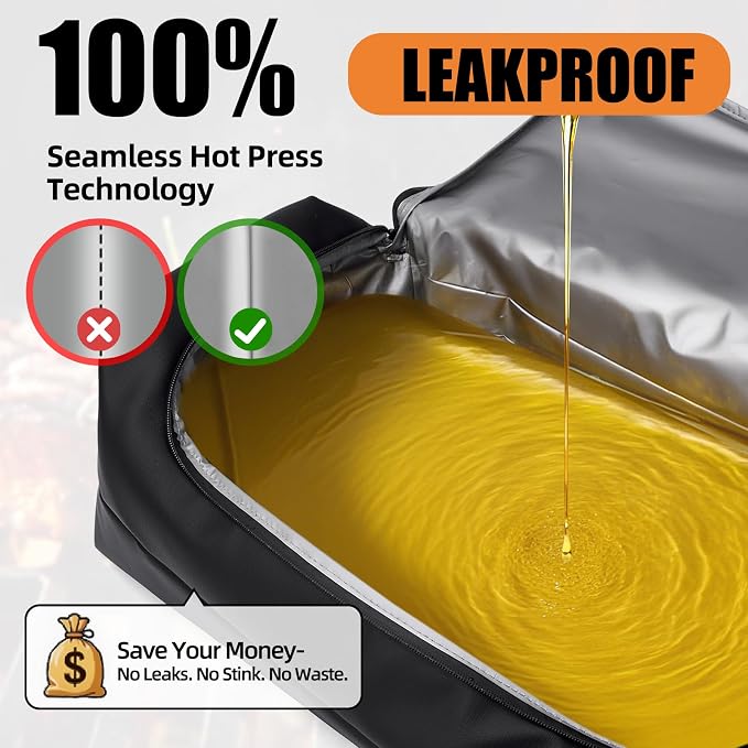 BBQ Blanket for Resting Meat, Leak-Proof Insulated Meat Resting Bag, 270° Top - Image 2