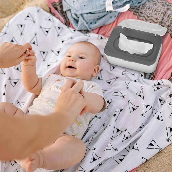 Baby Wipes Dispenser, Wipes Case Baby Wipe Holder Keeps Wipes Fresh, Easy Open - Image 9