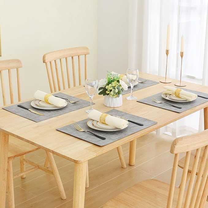Homaxy Faux Leather Heat Resistant Placemats - Image 8