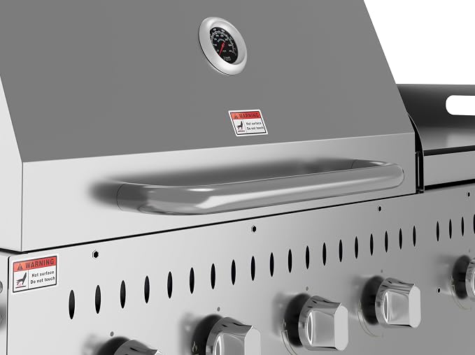 60 in. 8-Burner Commercial Outdoor Propane Gas Grill - Image 9