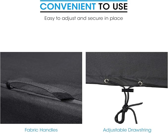 Unicook Square Fire Pit Cover 38 Inch, Heavy Duty Waterproof Fire Table Cover - Image 6