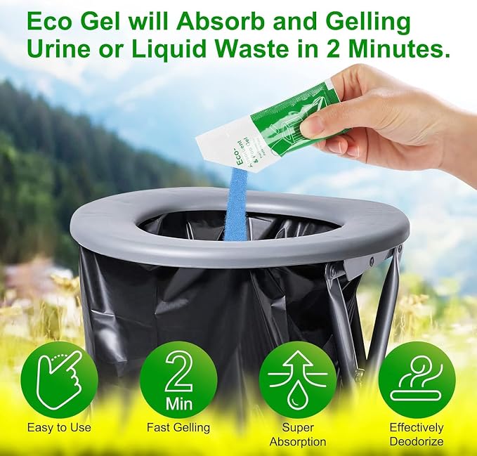 Portable Toilet Absorbent Gel Powder, Poo Gel - Image 2