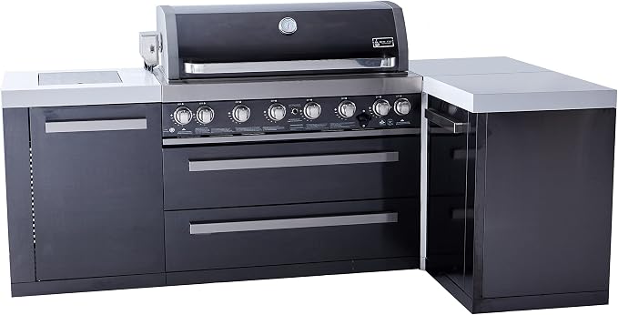 Mont Alpi MAi805-BSS90 44-inch 6-Burner 115000 BTU Deluxe Black Stainless Steel by MontAlpi