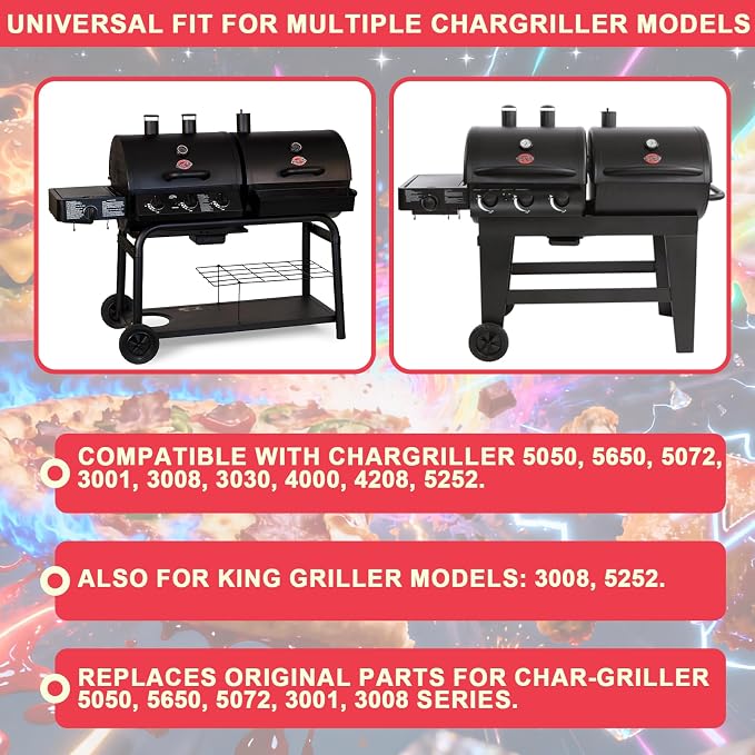 Grill Replacement Parts for Chargriller 5050 4000 4208 3725 3030 2121 2828 2123 - Image 2