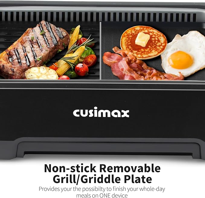 Smokeless Indoor Grill, CUSIMAX Electric Grill - Image 2