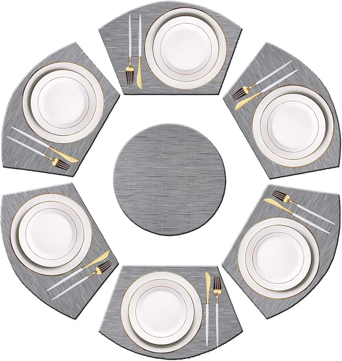 PIGCHCY Wedge Shaped Placemats Set of 6 by PIGCHCY