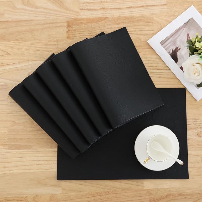 Homaxy Faux Leather Heat Resistant Placemats - Image 8