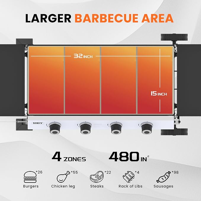 32 Inch Outdoor Flat Top Gas Propane Griddle - Image 2