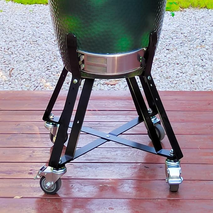 Medium BGE Nest, Grill Stand for BGE Accessories, Rolling Nest - Image 3