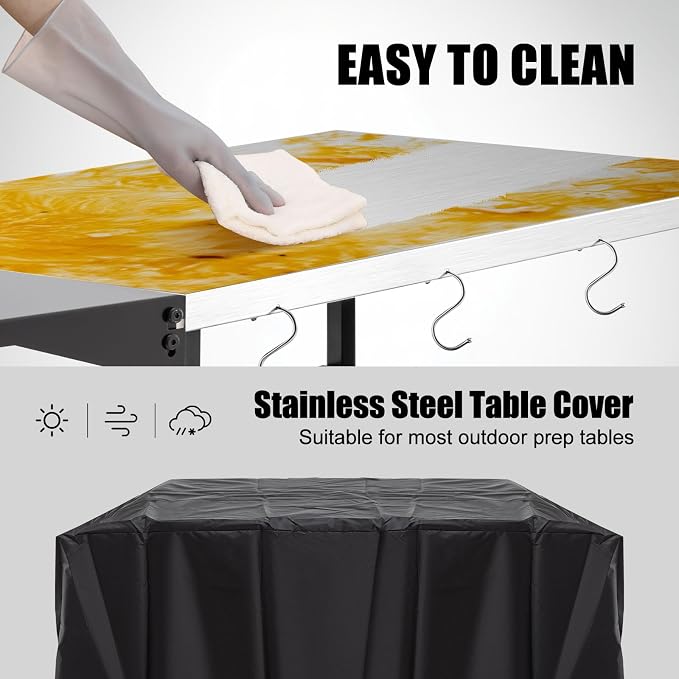 Outdoor Pizza Oven Table, Three-Shelf Outdoor Table - Image 6